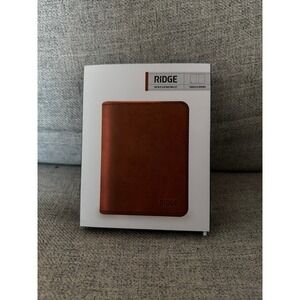 Ridge Bifold Leather Wallet Tobacco Brown (NWTS)